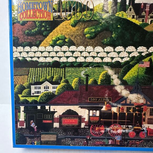 vintage 1999 "Los Altos Mail Train" Hometown Collection 1000-piece jigsaw puzzle - Picture 11 of 12